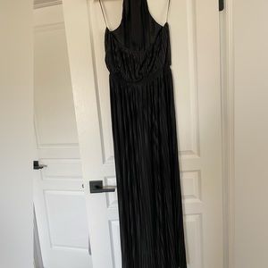 Love Moschino black maxi pleated dress.